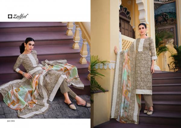 Zulfat Biba Cotton Designer Dress Material Collection